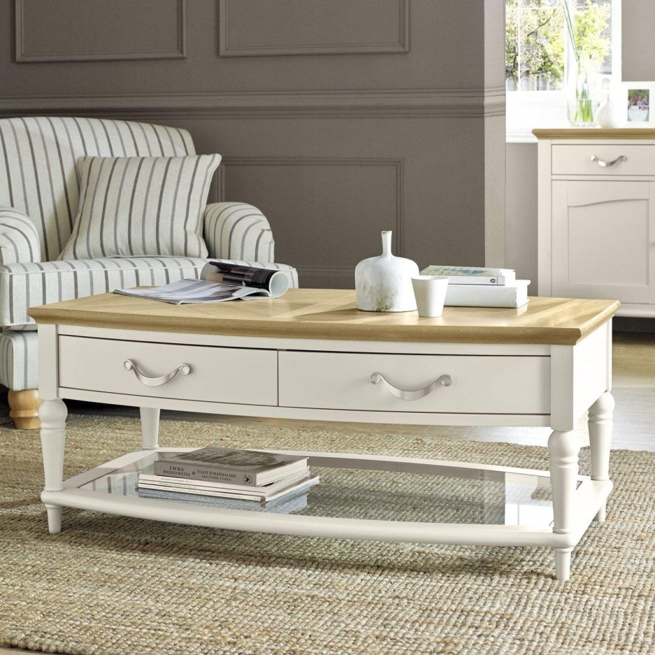 Bentley Designs Montreux Pale Oak & Antique White Coffee Table