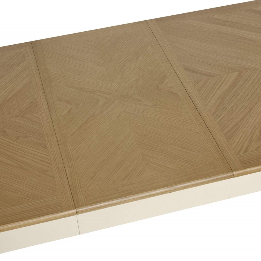 Bentley Designs Montreux Pale Oak & Antique White 6-8 Extension Table