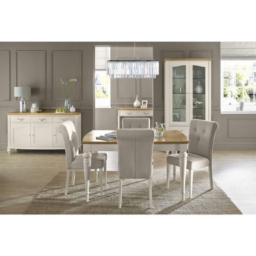 Bentley Designs Montreux Pale Oak & Antique White 6-8 Extension Table