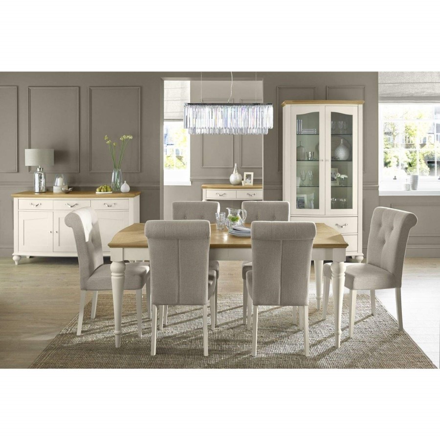 Bentley Designs Montreux Pale Oak & Antique White 6-8 Extension Table