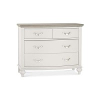 Bentley Designs Montreux Grey Washed Oak & Soft Grey 2+2 Drawer Chest