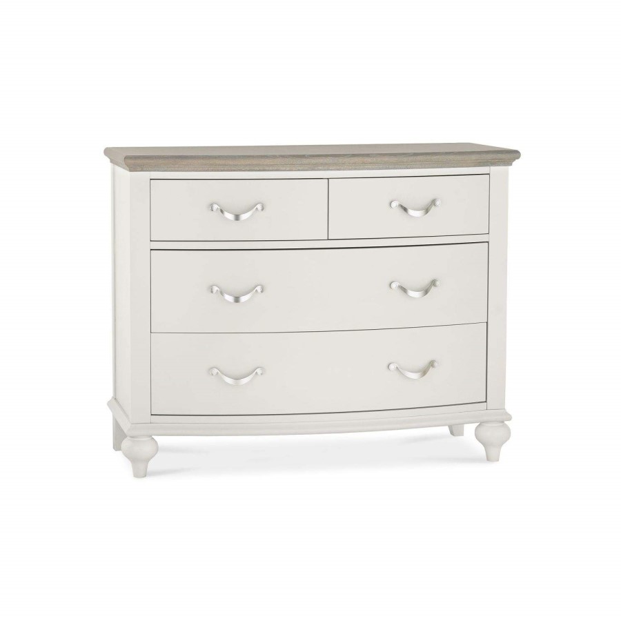 Bentley Designs Montreux Grey Washed Oak & Soft Grey 2+2 Drawer Chest