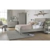 Bentley Designs Montreux King Size Bed - Upholstered Grey Vertical Stitch