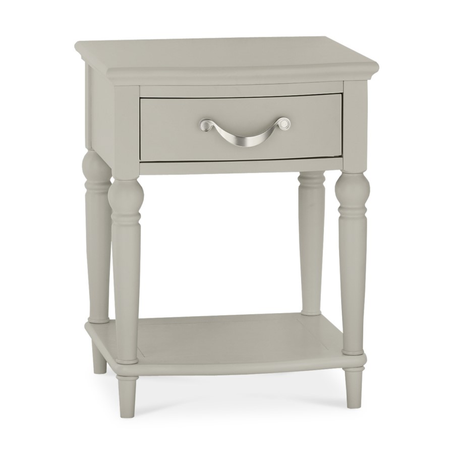 Bentley Designs Montreux 1 Drawer Grey Bedside Table 