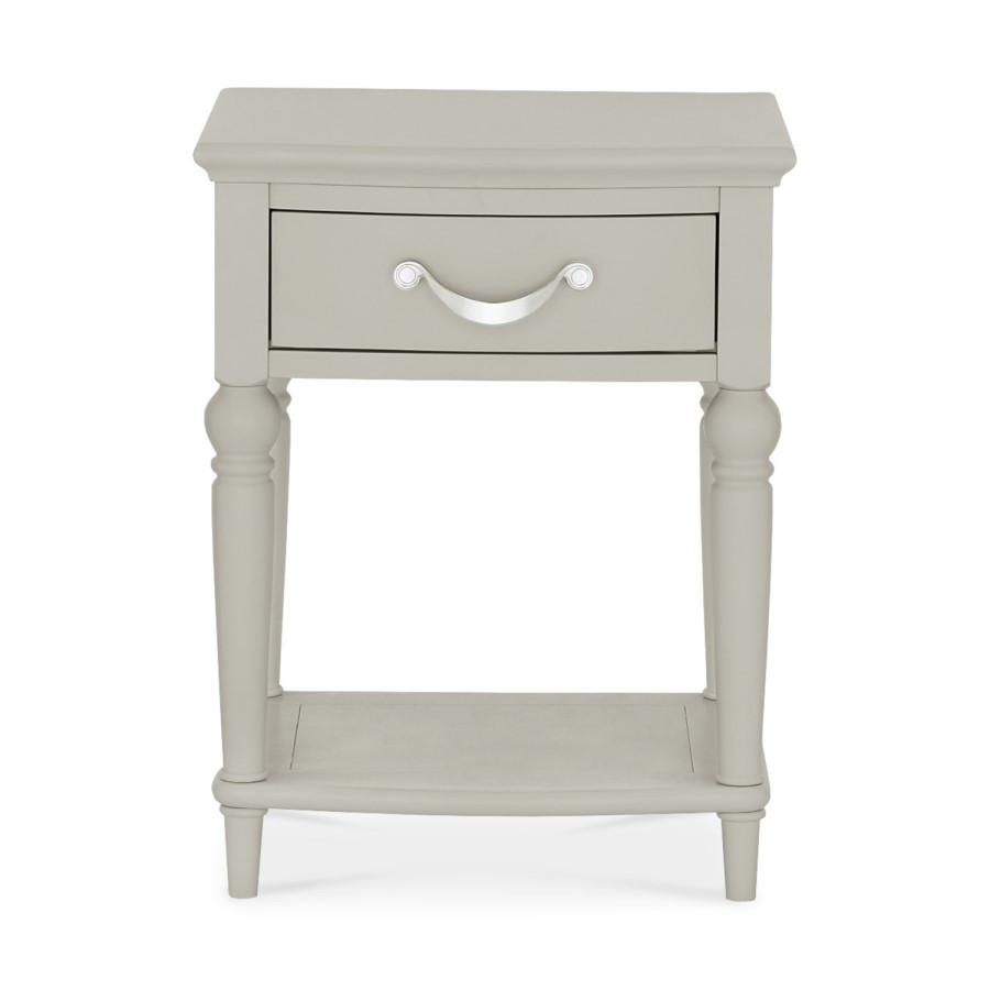 Bentley Designs Montreux 1 Drawer Grey Bedside Table 