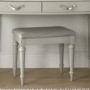 Bentley Designs Montreux Dressing Table Stool - Pebble Grey Fabric