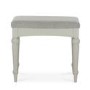 Bentley Designs Montreux Dressing Table Stool - Pebble Grey Fabric