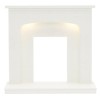 Be Modern Tasmin Sparkly White Marble Fireplace Surround with LED Lights&#160;- 42 inches