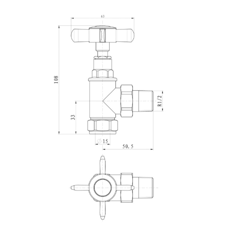 Chrome Traditional Angled Radiator Valves