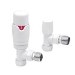 White Thermostatic Angled Radiator Valves