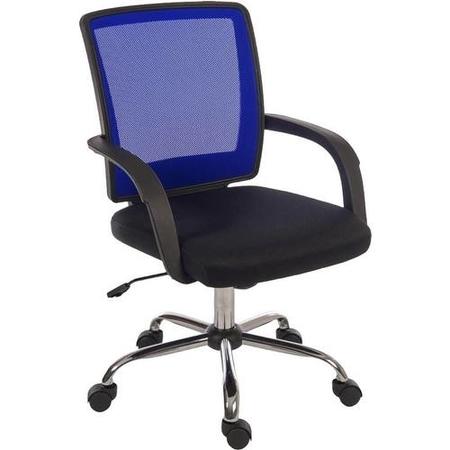 Blue & Black Mesh Office Chair - Teknik Office Star