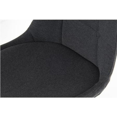 Teknik Office Breakout Graphite Grey Chair with Chrome Legs Set of 2