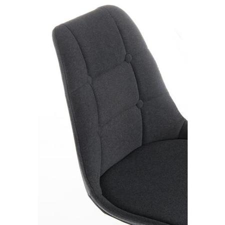 Teknik Office Breakout Graphite Grey Chair with Chrome Legs Set of 2