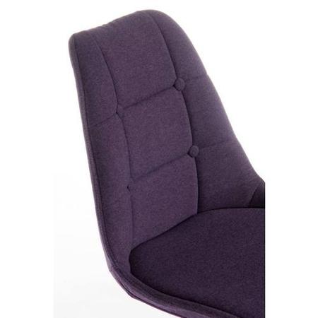 Teknik Office Breakout Plum Chair Pair with Chrome Legs Set of Two