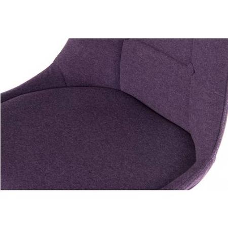 Teknik Office Breakout Plum Chair Pair with Chrome Legs Set of Two