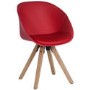 Teknik Office Pyramid Red Tub Chair with Oak Legs Set of Two