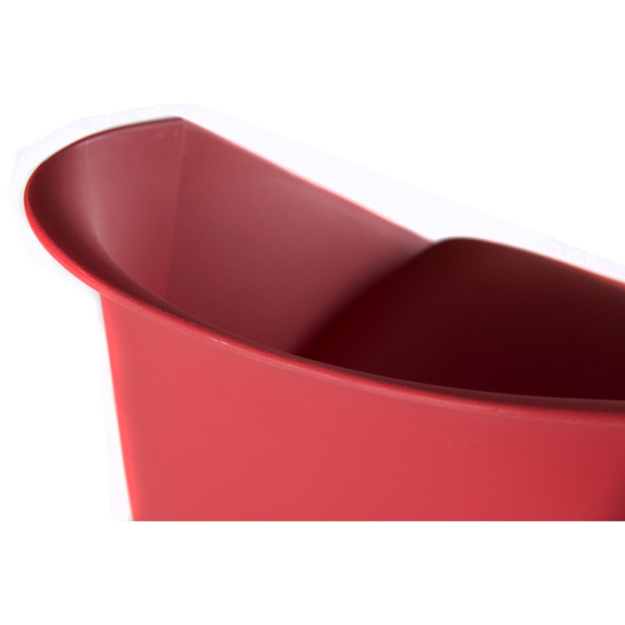 Teknik Office Pyramid Red Tub Chair with Oak Legs Set of Two