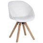 Teknik Office Pyramid WhiteTub Chair with Oak Legs Set of Two