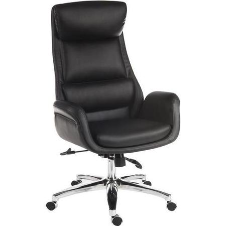 Black Leather Reclining Executive Office Chair - Teknik Office