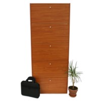 Billi Mercury 5 Tier Shoe Cabinet in Cherry - 15 Pairs