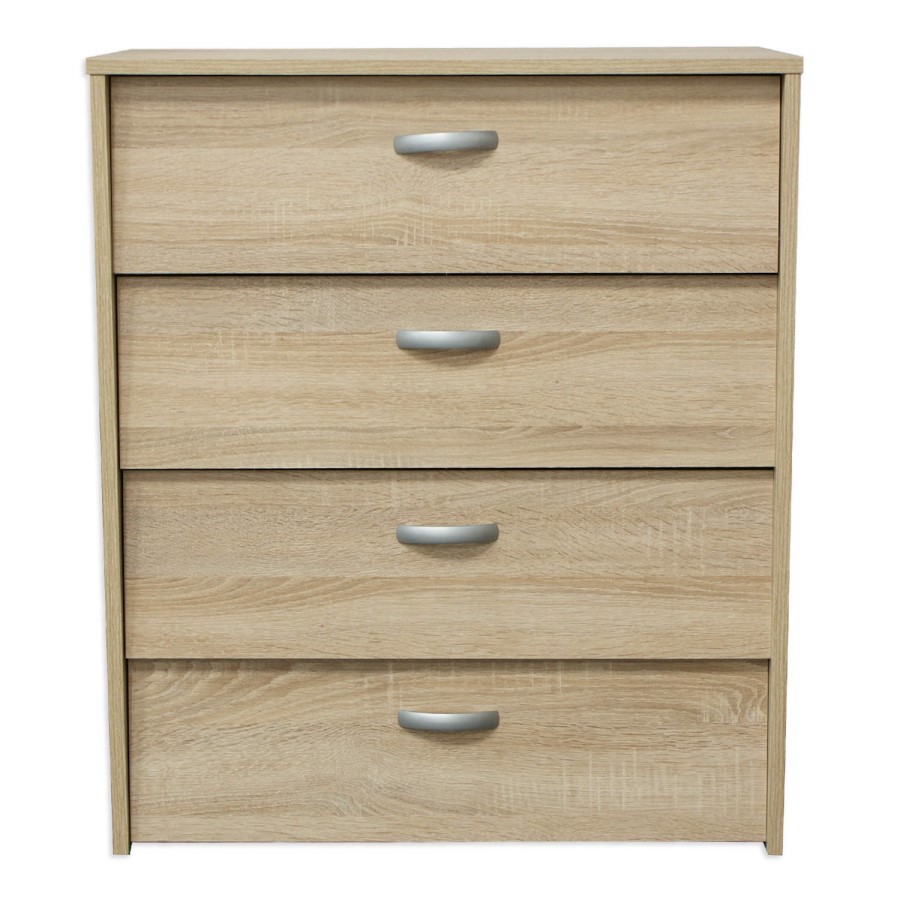 Billi 4 Tier Shoe Cabinet in Oak - 16 Pairs 