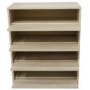 Billi 4 Tier Shoe Cabinet in Oak - 16 Pairs 