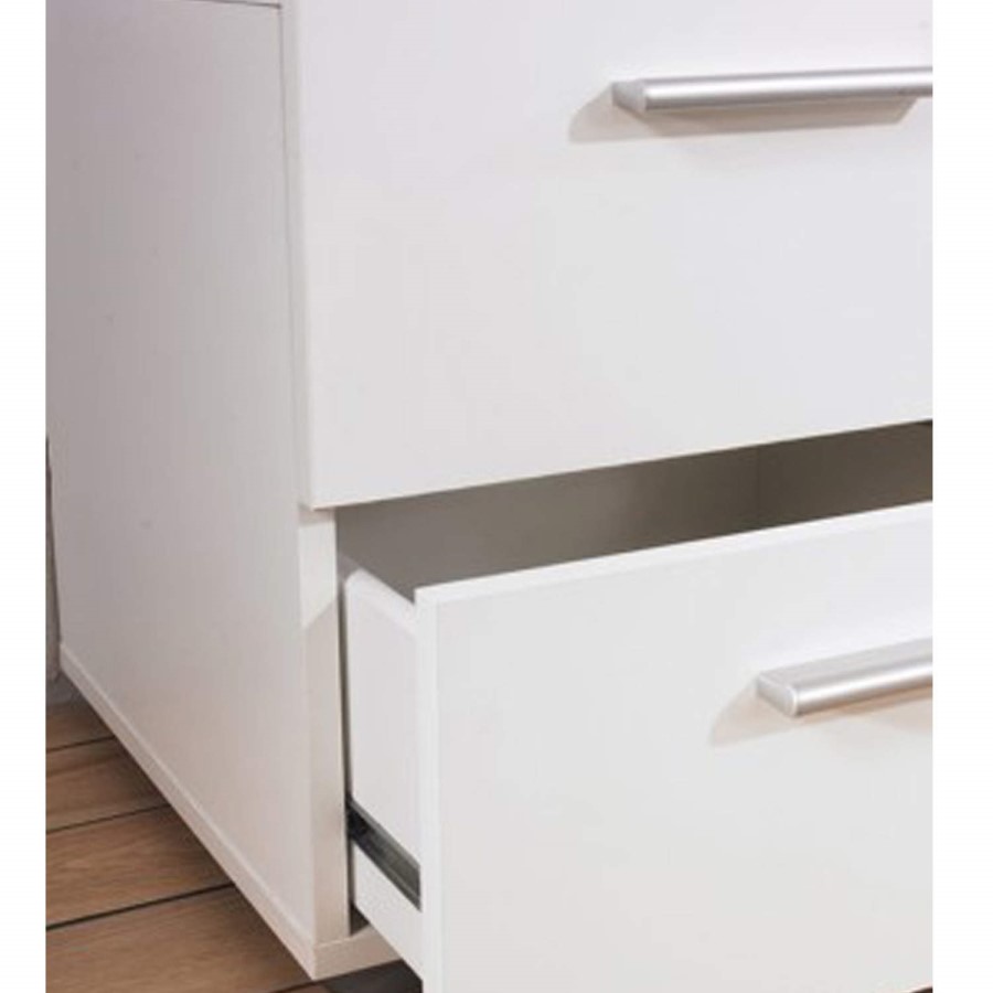 GRADE A1 - Billi Pepe 4 Drawer Chest in White