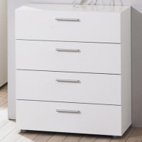 GRADE A1 - Billi Pepe 4 Drawer Chest in White