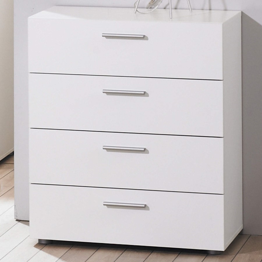 GRADE A1 - Billi Pepe 4 Drawer Chest in White