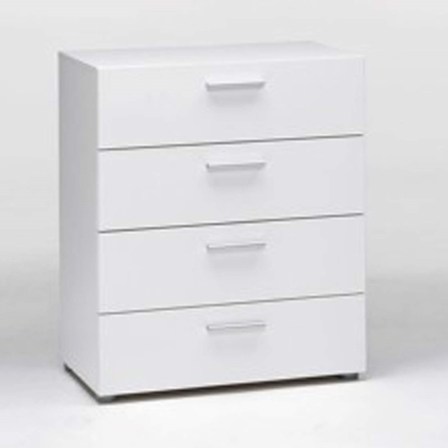 GRADE A1 - Billi Pepe 4 Drawer Chest in White