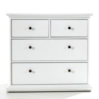 As new but box opened - As new but box opened - Paris 2+2 Chest of Drawers in White