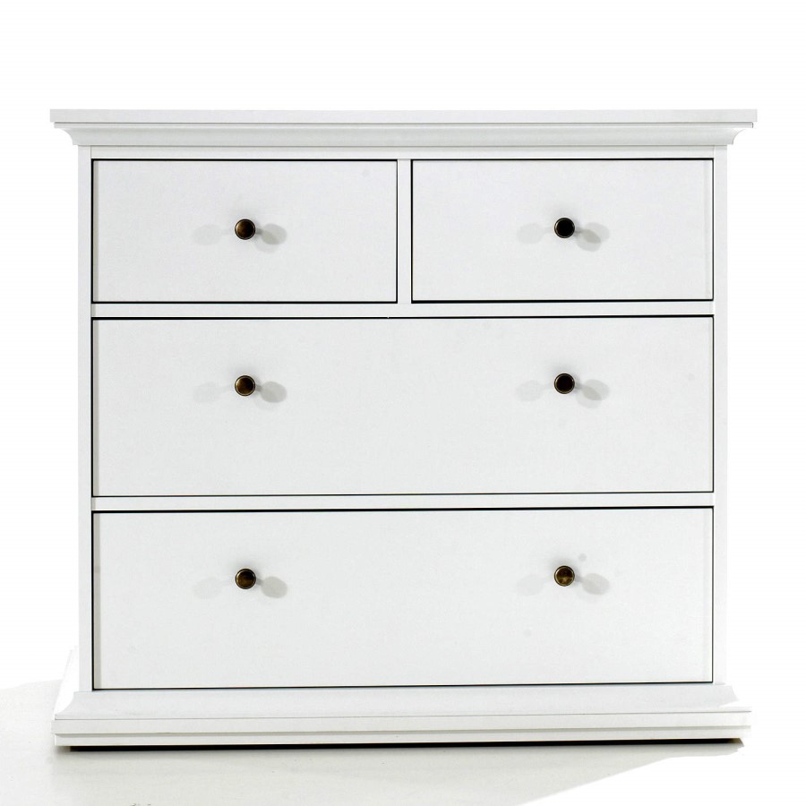 As new but box opened - As new but box opened - Paris 2+2 Chest of Drawers in White