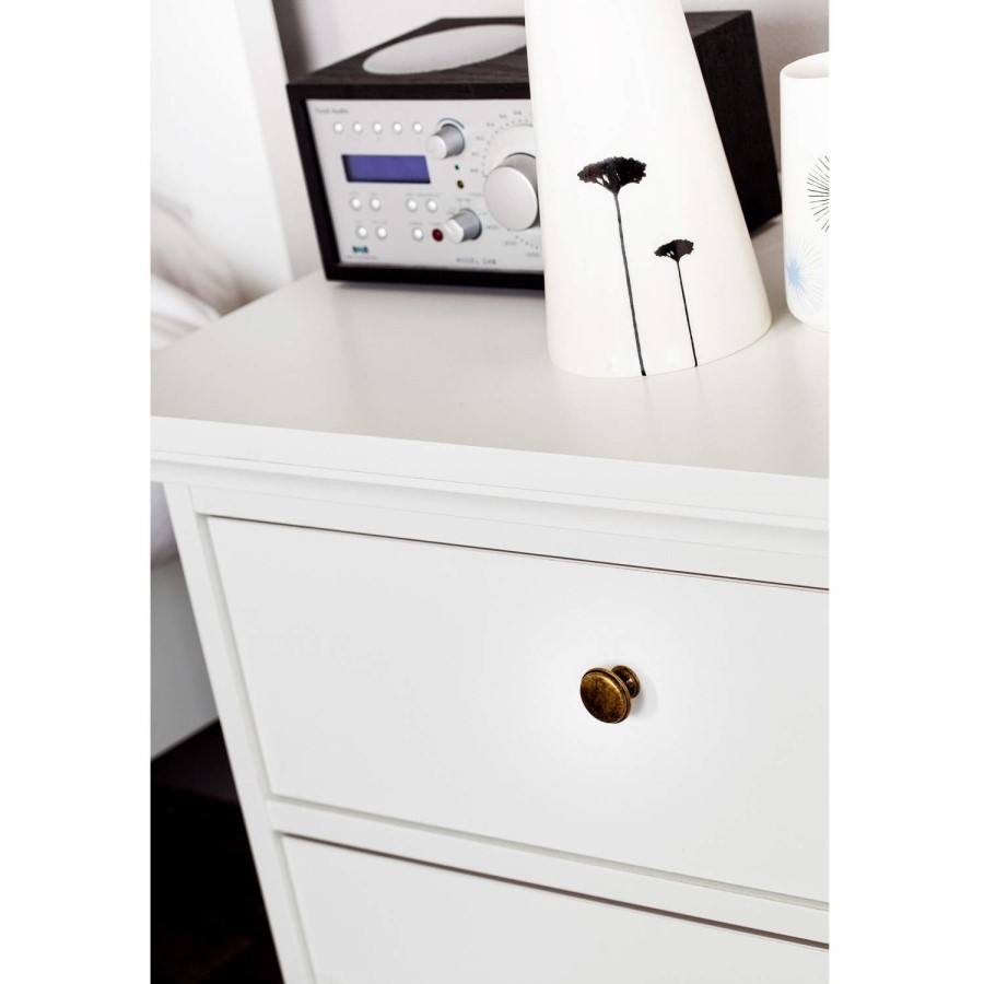 Paris 4+2 Chest of Drawers in White