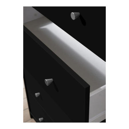 Billi June Large 5 Drawer Chest in Black 