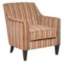 Bloomsbury Fabric Accent Chair in Candy Stripe