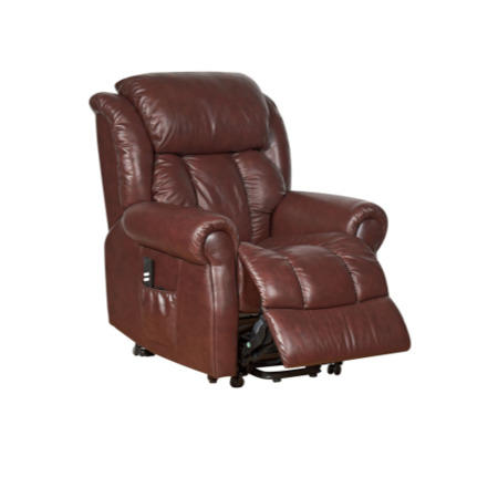 Wiltshire Top Grain Leather Riser Recliner in Chestnut