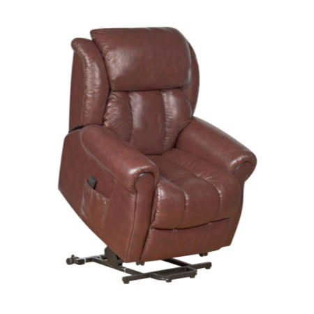 Wiltshire Top Grain Leather Riser Recliner in Chestnut