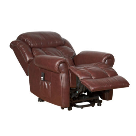Wiltshire Top Grain Leather Riser Recliner in Chestnut