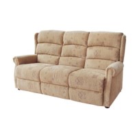 Global Furniture Alliance  Cambridge Fixed 3-Seater Sofa in Biscuit Mosaic