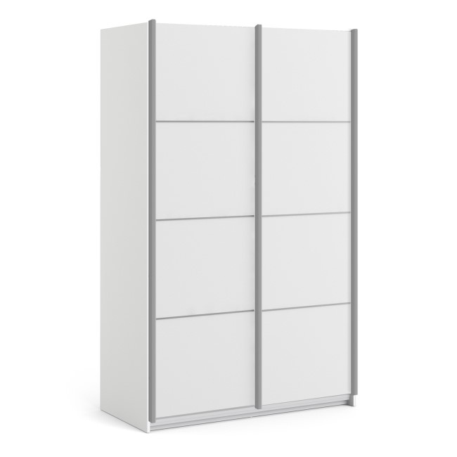 Verona White 2 Door Sliding Wardrobe - 120cm