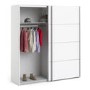 Verona White 2 Door Sliding Wardrobe - 180cm