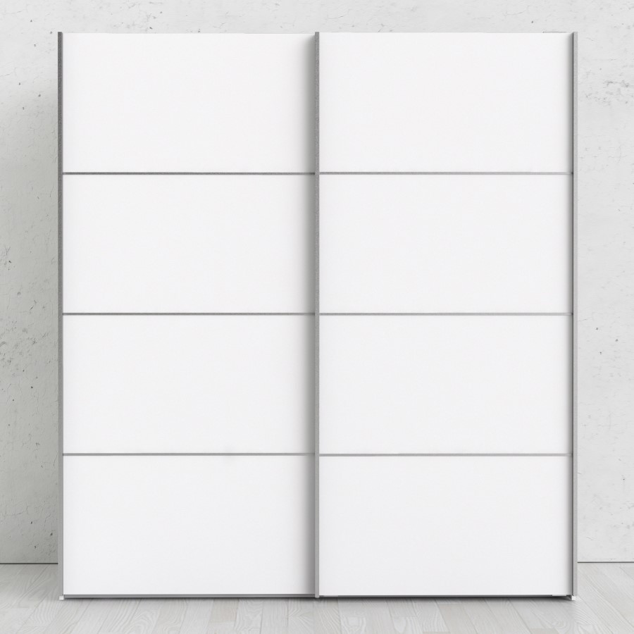 Verona White 2 Door Sliding Wardrobe - 180cm