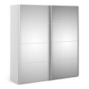 7037528218 Tall Mirrored 2 Door Sliding Wardrobe - Verona