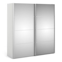 Tall Mirrored 2 Door Sliding Wardrobe - Verona Tall Mirrored 2 Door Sliding Wardrobe - Verona