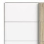 Verona Oak and White 2 Door Sliding Wardrobe - 180cm