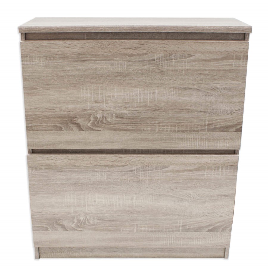 Billi Mia 2 Tier Shoe Cabinet in Truffle - 12 Pairs 