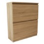 Billi Mia 2 Tier Shoe Cabinet in Oak  -12 Pairs