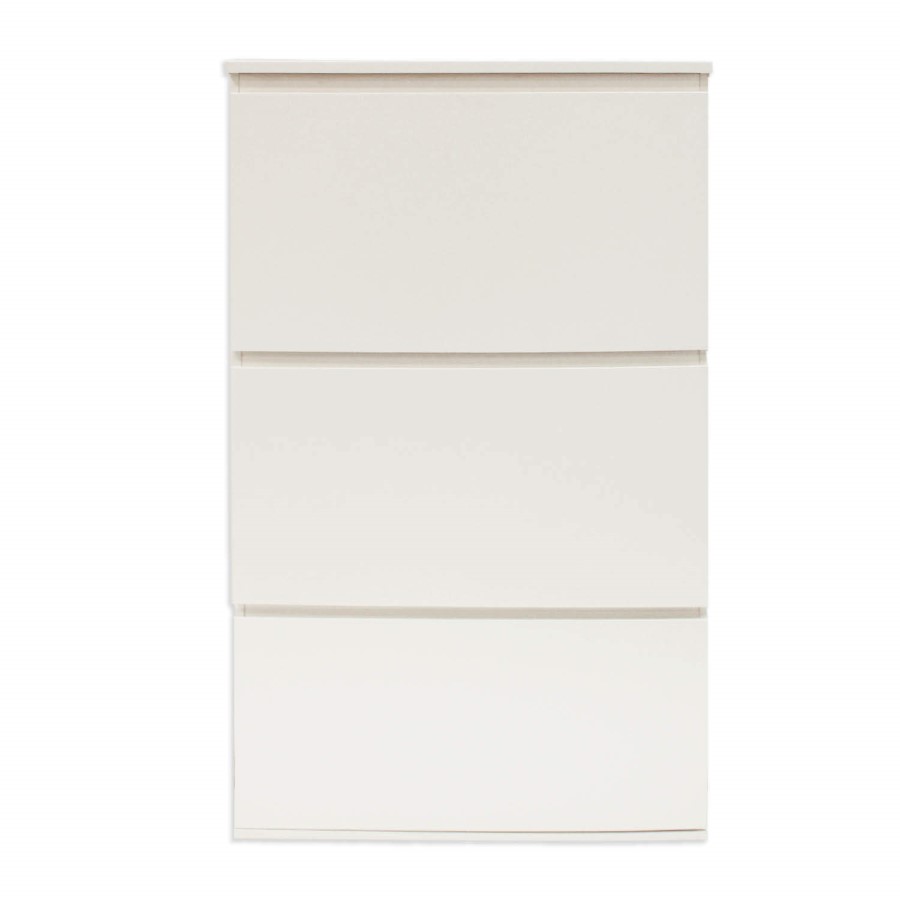Billi Nina 3 Tier Shoe Cabinet in White - 9 Pairs 