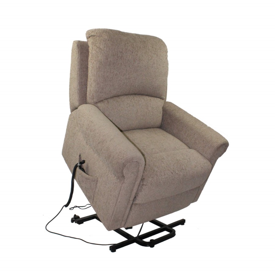Global Furniture Alliance  Marlborough Fabric Riser Recliner in Oatmeal