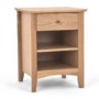 Bentley Designs Alba Hoxton Oak 1 Drawer Bedside Table